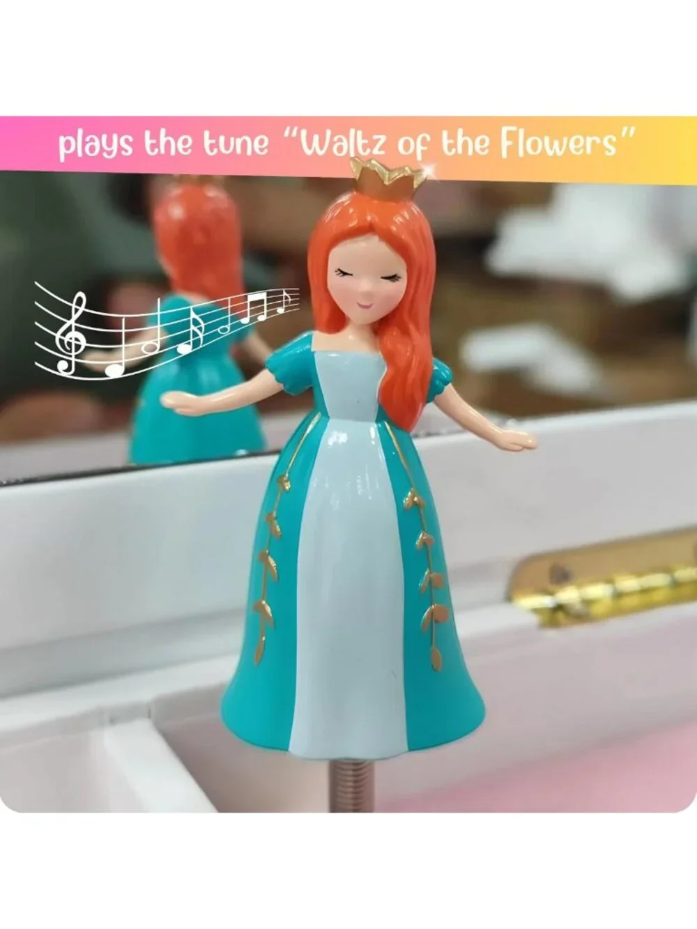 Enchanting Musical Jewelry Box for Girls - Princess Theme, Perfect Gift!